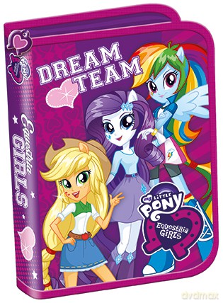 Piórnik dwuklapkowy bez wyposażenia Equestria Girls