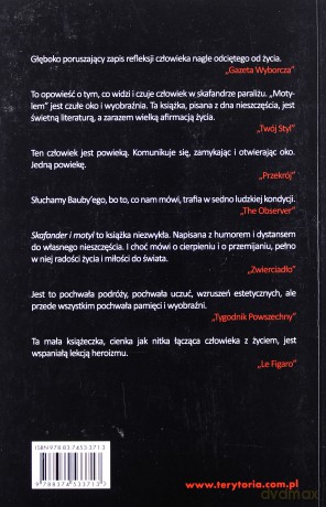 Skafander i motyl - Jean-Dominique Bauby [KSIĄŻKA]