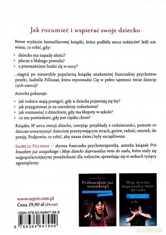 W sercu emocji dziecka. Jak zrozumieć i wspierać swoje dziecko - Isabelle Filliozat [KSIĄŻKA]