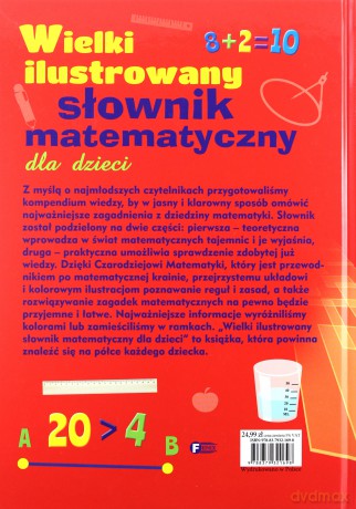 Wielki ilustrowany słownik matematyczny dla dzieci (twarda) [KSIĄŻKA]
