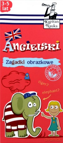 Zagadki obrazkowe. Angielski. Kapitan Nauka [KSIĄŻKA]