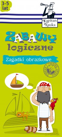 Zagadki obrazkowe. Zabawy logiczne. Kapitan Nauka - Magdalena Trepczyńska [KSIĄŻKA]