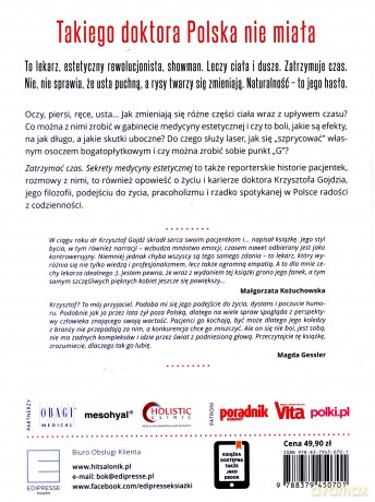 Zatrzymać czas. Sekrety medycyny estetycznej - Krzysztof Gojdź (twarda) [KSIĄŻKA]