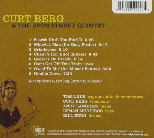 Curt Berg: At Stagg Street Studio [CD]