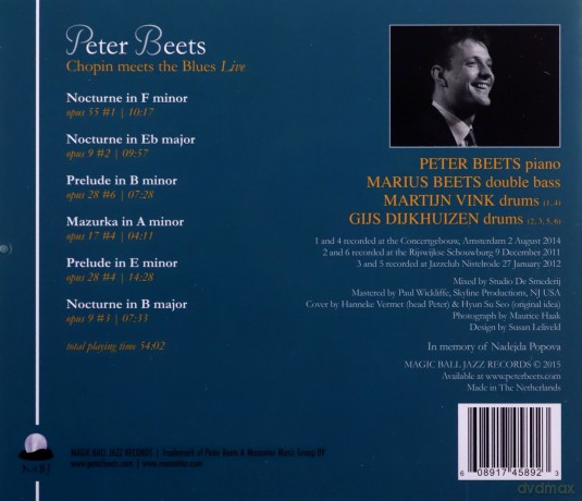 Peter Beets: Chopin meets the Blues Live [CD]