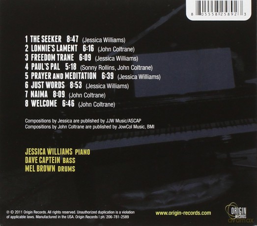 Jessica Williams: Freedom Trane [CD]