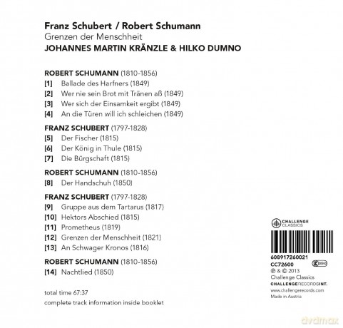 Johannes Martin Kränzle & Hilko Dumno: Grenzen der Menschheit [CD]