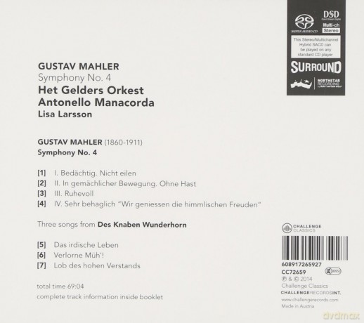 Lisa Larsson & Het Gelders Orkest & Antonello Manacorda: Gustav Mahler: Symphony no. 4 [SACD]