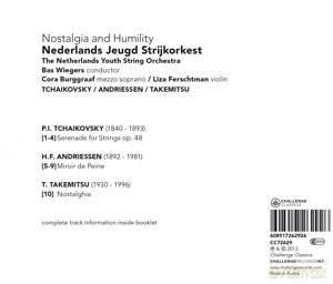 Nederlands Jeugd Strijkorkest: Nostalgia and Humility [CD]