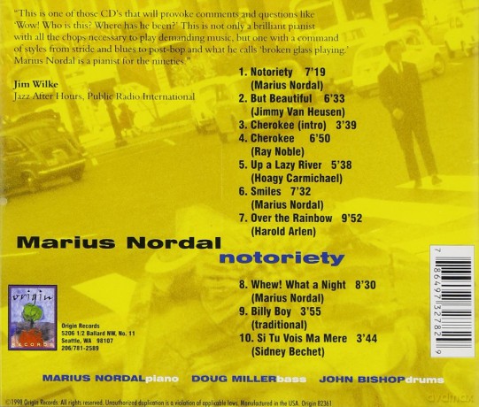 Marius Nordal: Notoriety [CD]