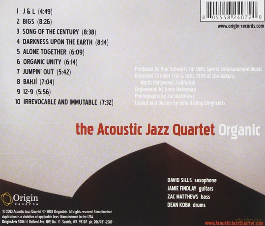 The Acoustic Jazz Quartet: Organic [CD]
