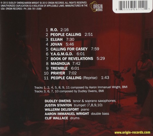 Dudley Owens/aaron Wright Band: People Calling [CD]