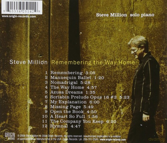 Steve Million: Remembering The Way Home [CD]