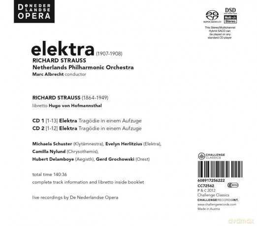Marc Albrecht & Schuster & Herlitzius & Nylund & De Nederlandse Opera: Richard Strauss: Elektra - Live 2011 [2SACD]
