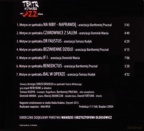 New Bone: Teatr Witkacego od-JAZZ-dowo [CD]