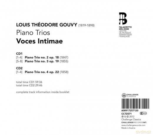 Voces Intimae: Théodore Gouvy: Piano Trios [2CD]