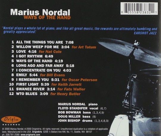 Marius Nordal: Ways Of The Hand [CD]