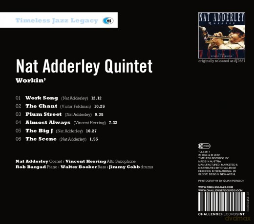 Nat Adderley Quintet: Workin' [CD]