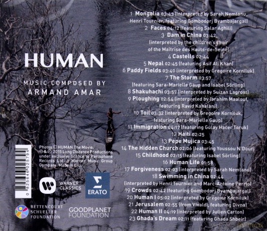 Human soundtrack (Armand Amar) [CD]