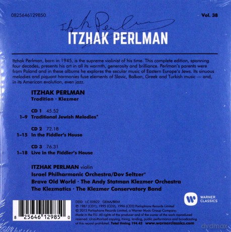 Itzhak Perlman: Klezmer And Tradition: Itzhak Perlman Plays Familiar Jewish Melodies [3CD]