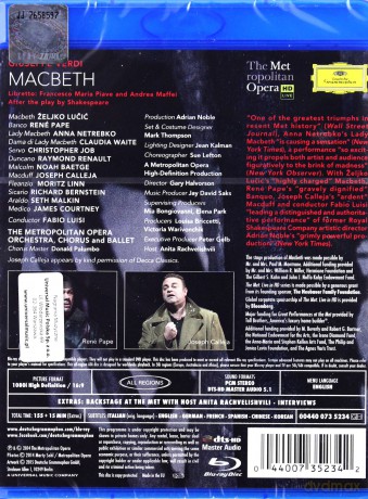 Anna Netrebko: Verdi Macbeth [Blu-Ray]