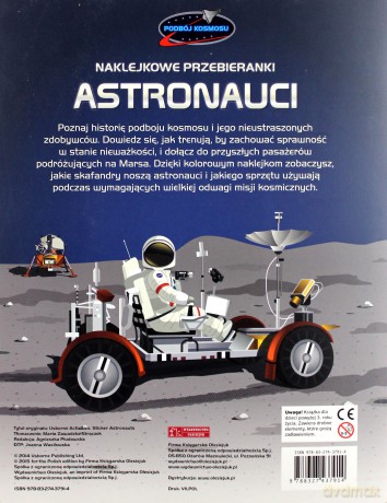 Astronauci. Naklejkowe przebieranki [KSIĄŻKA]