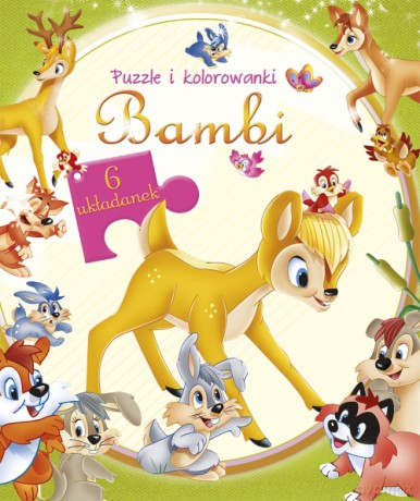 Bambi. Puzzle i kolorowanki (twarda) [KSIĄŻKA]