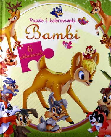 Bambi. Puzzle i kolorowanki (twarda) [KSIĄŻKA]