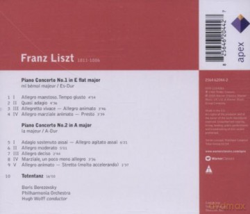 Wolf/Berezovsky/Po: Lisz: Piano Concertos No.1&2&To [CD]