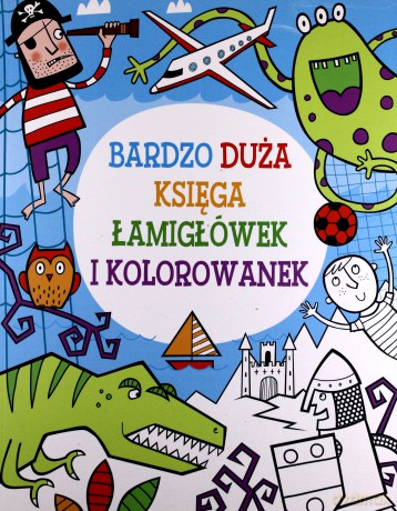Bardzo duża księga łamigłówek i kolorowanek - Nikalas Gatlow [KSIĄŻKA]