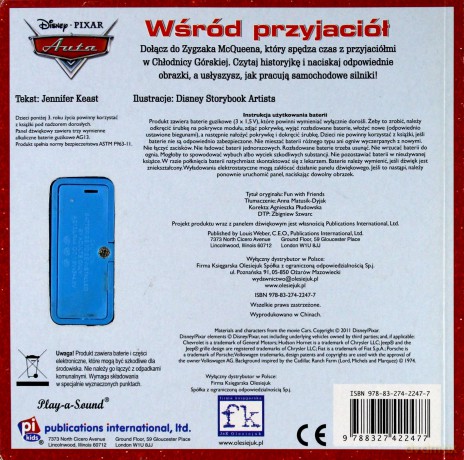 Disney Auta. Wśród przyjaciół [KSIĄŻKA]