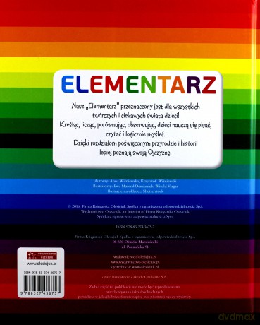 Elementarz - Anna Wiśniewska, Krzysztof Wiśniewski (twarda) [KSIĄŻKA]