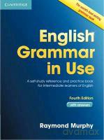 English Grammar in Use with Answers: A Self-Study Reference and Practice Book for Intermediate Students of English - Raymond Murphy [KSIĄŻKA]