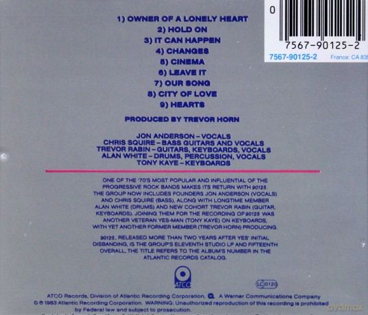 Yes: 90125 [CD]