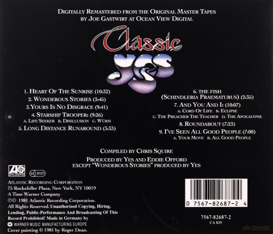Yes: Classic Yes (Remastered) [CD]