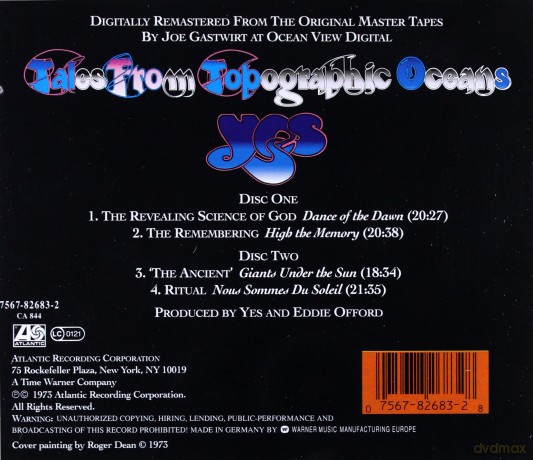 Yes: Tales From Topographic Oceans [2CD]