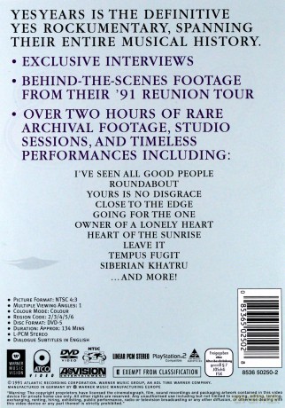 Yes: Yesyears [DVD]