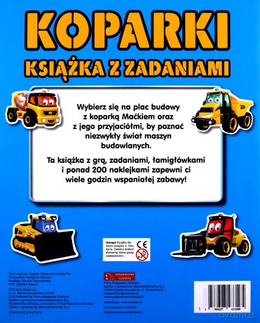 Koparki JCB. Książka z zadaniami [KSIĄŻKA]