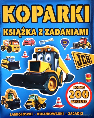 Koparki JCB. Książka z zadaniami [KSIĄŻKA]