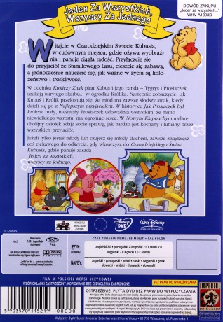 Czarodziejski świat Kubusia 1:Jeden za wszystkich wszyscy za jednego (Disney) (Kubuś Puchatek) [DVD]
