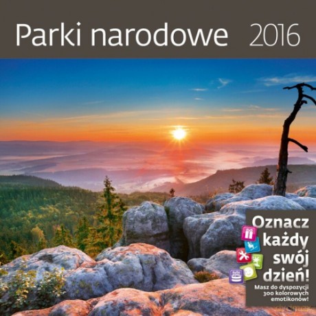 Parki narodowe. Kalendarz ścienny 2016