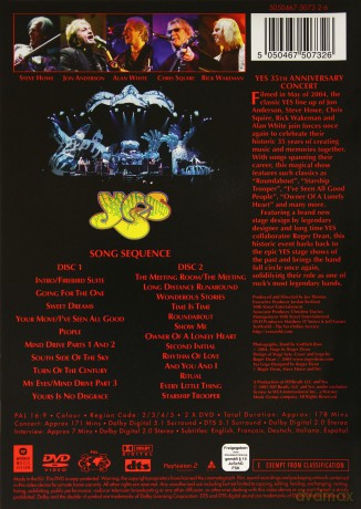 Yes: 35th Anniversary Concert [2DVD]