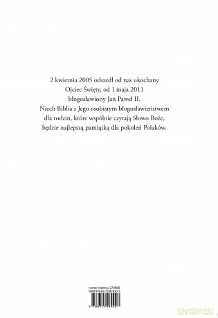 Pismo Święte Starego i Nowego Testamentu. Biblia Rodzinna. Wydanie pamiątkowe (twarda) [KSIĄŻKA]
