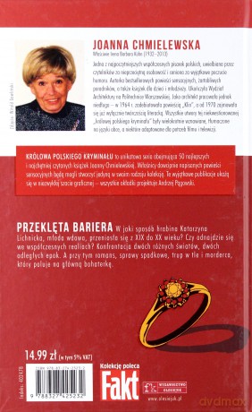 Przeklęta bariera. Kolekcja: Królowa polskiego kryminału. Część 23 - Joanna Chmielewska (twarda) [KSIĄŻKA]