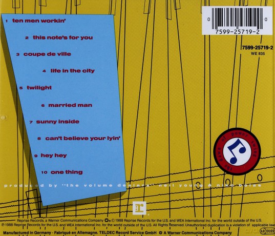 Neil Young: This Note's For You [CD]