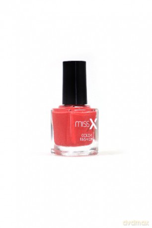 MISS X Lakier do paznokci 231 koral z brokatem 8 ml