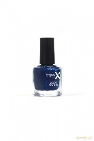 MISS X Lakier do paznokci 235 niebieski brokat 8 ml