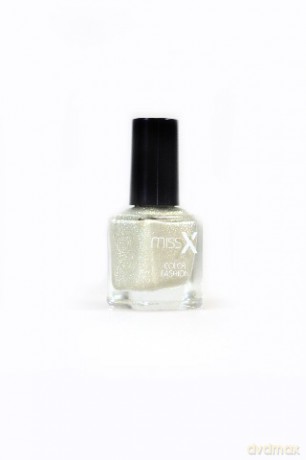 MISS X Lakier do paznokci 242 białe złoto z brokatem 8 ml