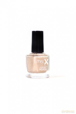 MISS X Lakier do paznokci 244 piaskowy z brokatem 8 ml