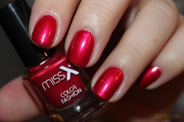 MISS X Lakier do paznokci 22 perłowa czerwień